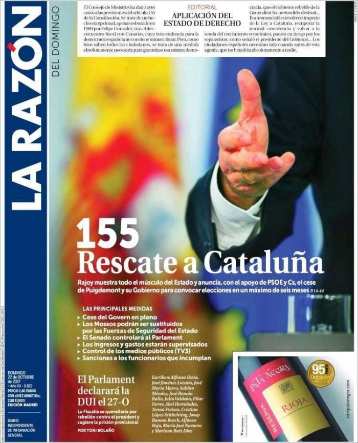 El Tribunal Constitucional avala la aplicación del 155