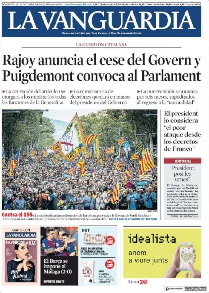 El Tribunal Constitucional avala la aplicación del 155