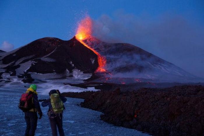 El volcán Etna entra en erupción