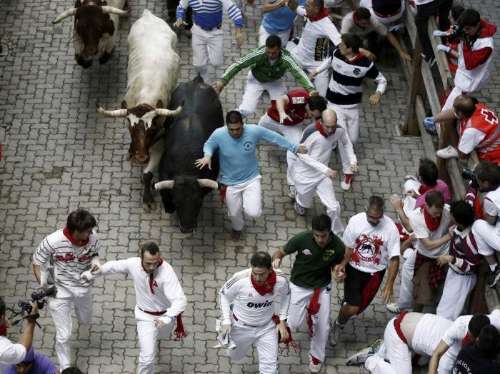 Sexto encierro de San Fermín 2013: primeros heridos de asta de las fiestas (VÍDEO, FOTOS)