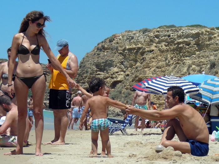 Fotos de famosos en la playa