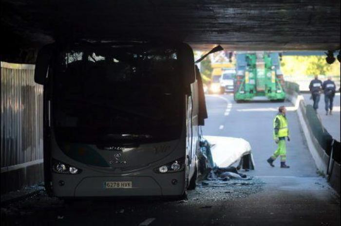 Seis heridos graves en el accidente de un autobús escolar español en Francia