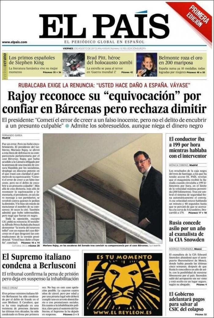 "Rubalbárcenas", "la cacería" y el resto de los titulares de la prensa sobre el debate (FOTOS)