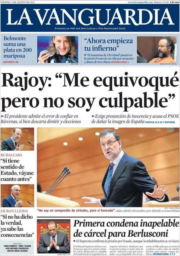 "Rubalbárcenas", "la cacería" y el resto de los titulares de la prensa sobre el debate (FOTOS)