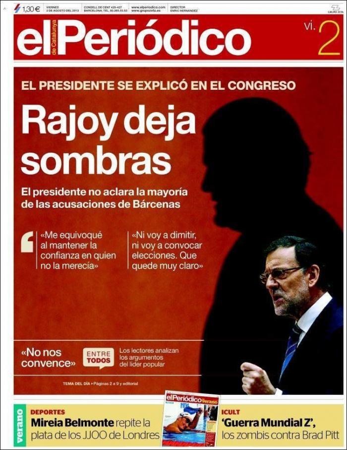 "Rubalbárcenas", "la cacería" y el resto de los titulares de la prensa sobre el debate (FOTOS)