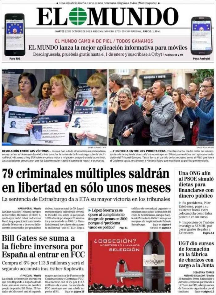 Javier Cárdenas: "Los jueces de Estrasburgo son unos hijos de puta" (TUITS)