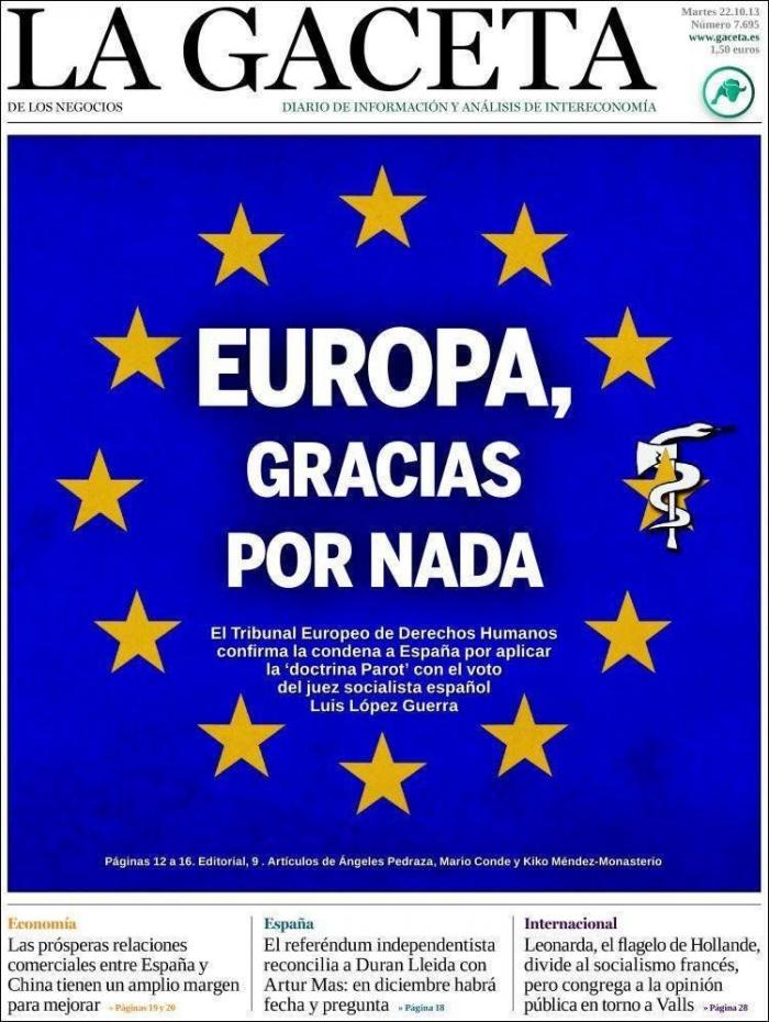 Javier Cárdenas: "Los jueces de Estrasburgo son unos hijos de puta" (TUITS)