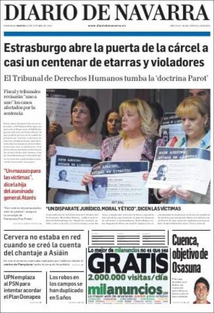 Javier Cárdenas: "Los jueces de Estrasburgo son unos hijos de puta" (TUITS)