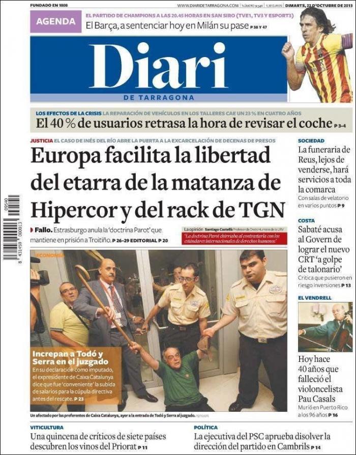 Javier Cárdenas: "Los jueces de Estrasburgo son unos hijos de puta" (TUITS)