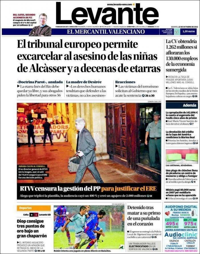 Javier Cárdenas: "Los jueces de Estrasburgo son unos hijos de puta" (TUITS)