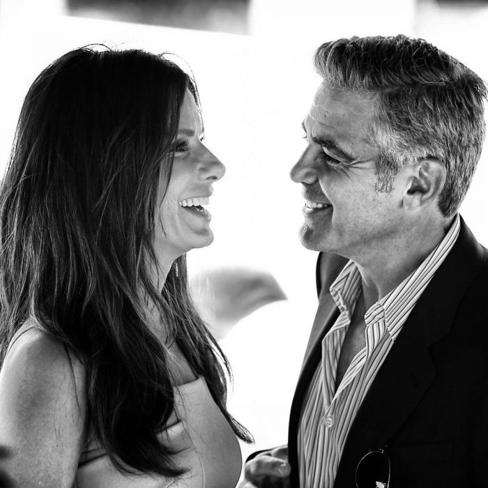 George Clooney y Sandra Bullock, dos astronautas que aterrizan en Venecia (FOTOS)