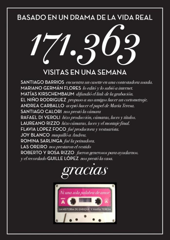 "Ni una sola palabra de amor": el corto inspirado en una grabación encontrada en un mercadillo (VÍDEO)