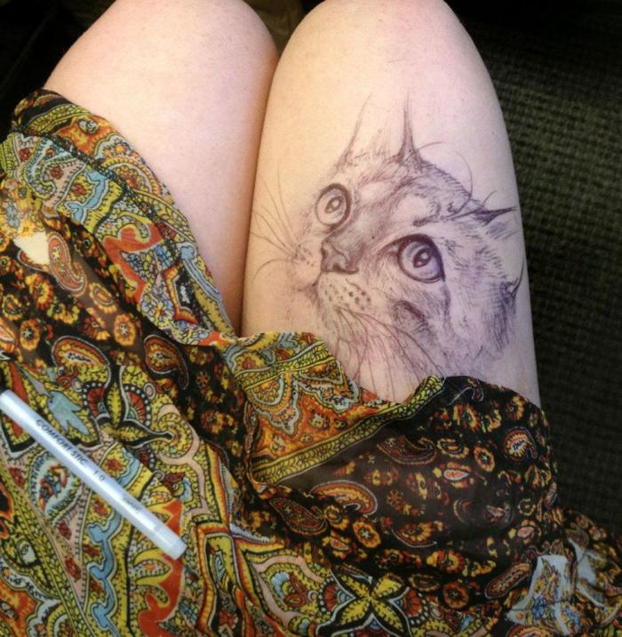 Leg Art: cuando hacerse dibujos con boli en la pierna se va de las manos (FOTOS)