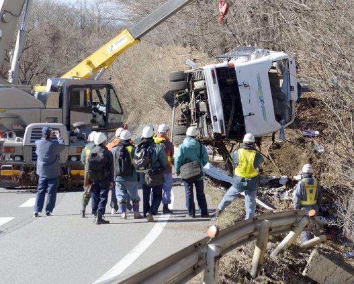Un accidente de autobús en Japón deja 14 muertos y 27 heridos