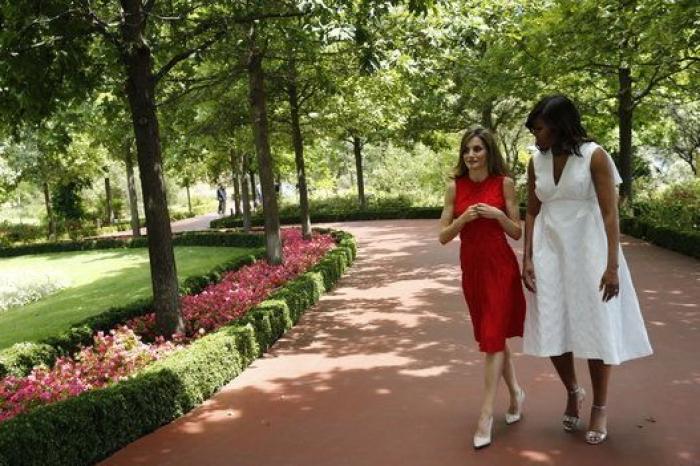 Michelle Obama y la reina Letizia, juntas en Madrid en favor de la escolarización de las niñas