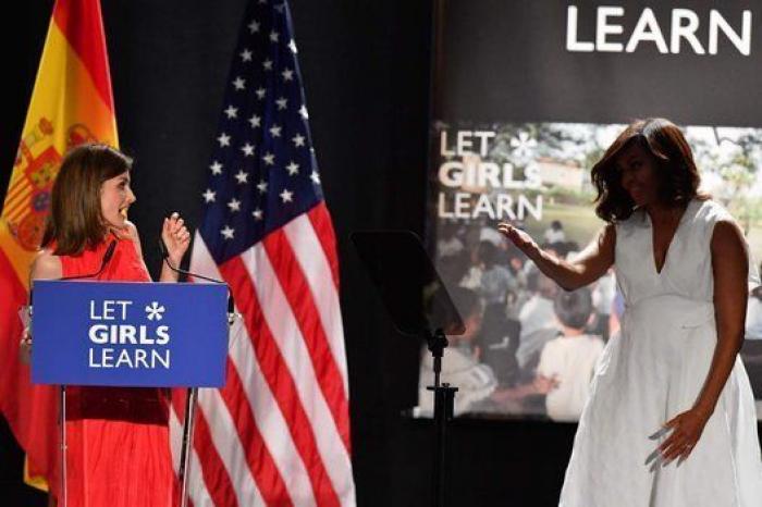 Michelle Obama y la reina Letizia, juntas en Madrid en favor de la escolarización de las niñas
