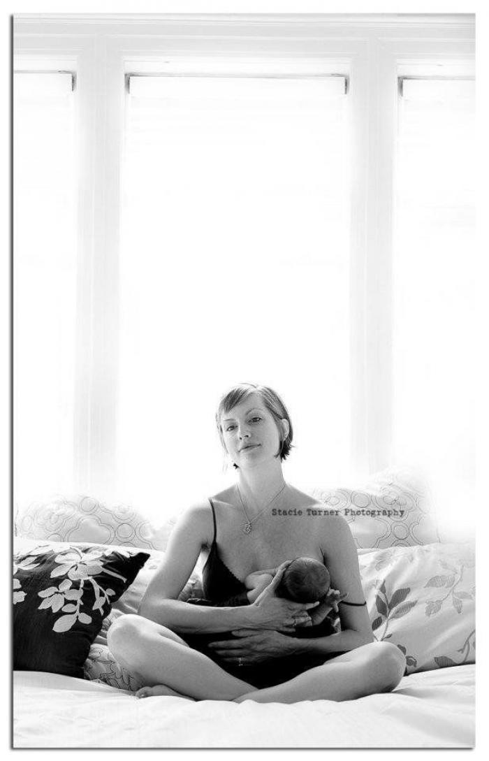 Esta mujer se sacó leche para su bebé en pleno triatlón