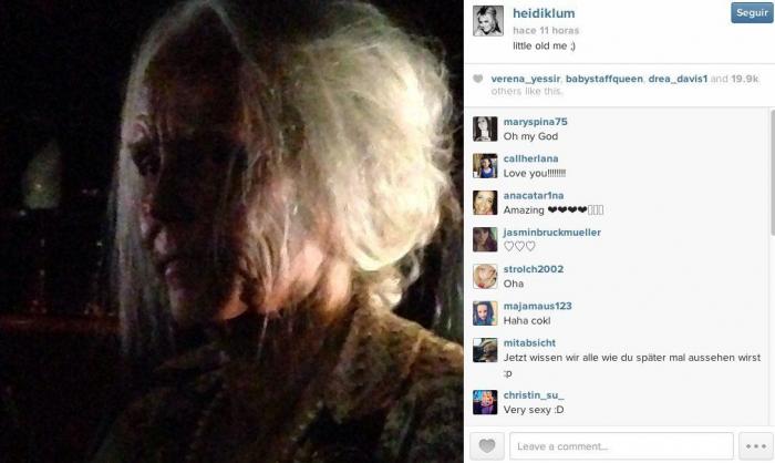 Heidi Klum se disfraza de ella misma con 40 años más en su tradicional fiesta de Halloween (FOTOS)