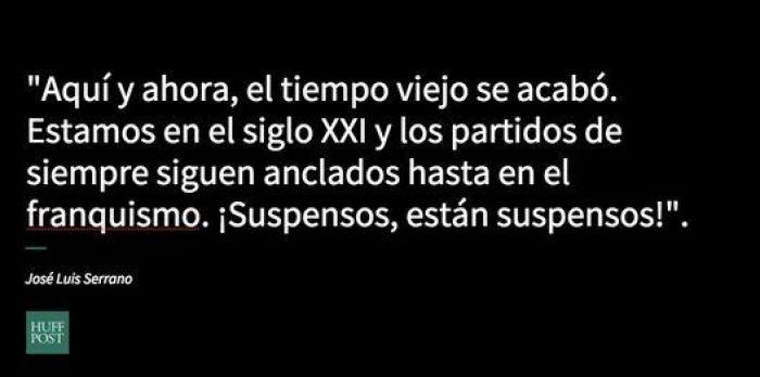 11 frases para recordar a José Luis Serrano, presidente de Podemos en el Parlamento andaluz
