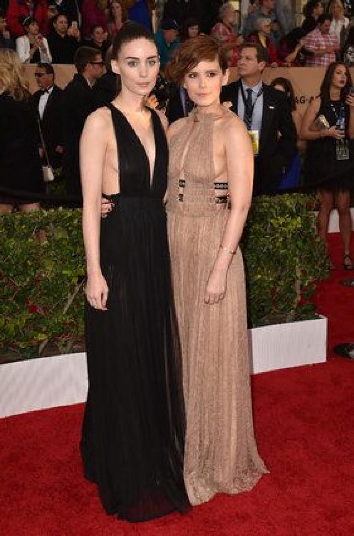 Sorpresa máxima: la cara de la actriz Sophie Turner al ver a Ryan Gosling en los premios SAG 2016