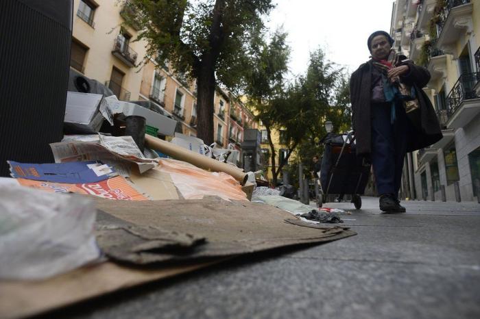 La huelga de limpieza de Madrid no tiene visos de acabar y la ciudad está así (FOTOS)