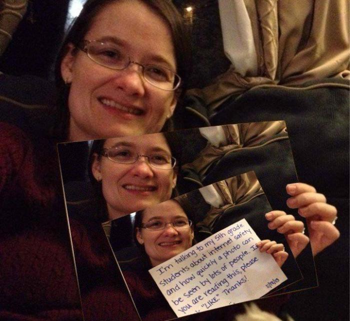 La lección sobre internet de esta profesora a sus alumnos (FOTOS)