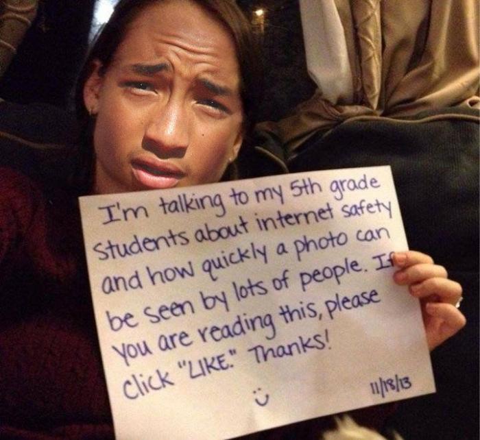 La lección sobre internet de esta profesora a sus alumnos (FOTOS)