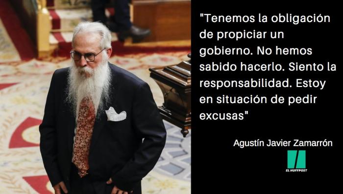 Las 8 rotundas frases de Agustín Javier Zamarrón tras el fracaso para formar Gobierno