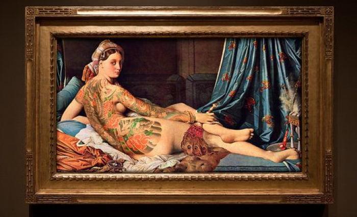 Tatuajes en obras de arte: el artista Nicolas Amiard tinta la piel de protagonistas de cuadros famosos (FOTOS)