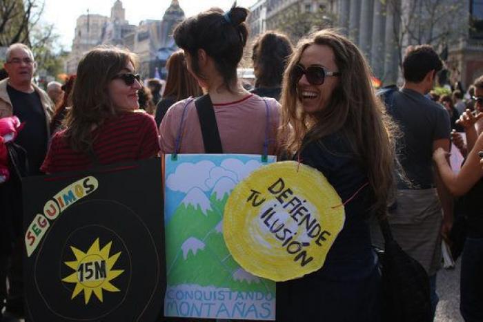 Todas las fotos del quinto aniversario del 15M en Madrid