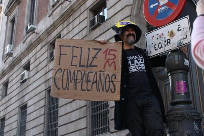 Todas las fotos del quinto aniversario del 15M en Madrid