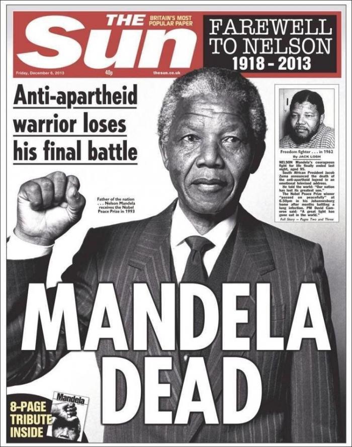 Sudáfrica celebra día de oración en honor de Nelson Mandela