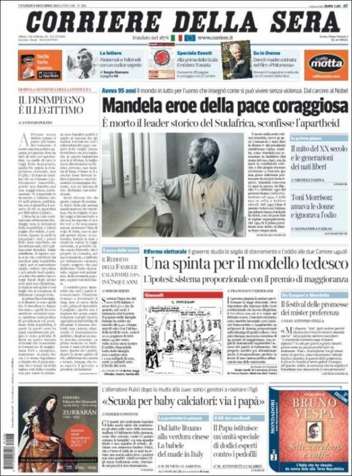 Sudáfrica celebra día de oración en honor de Nelson Mandela