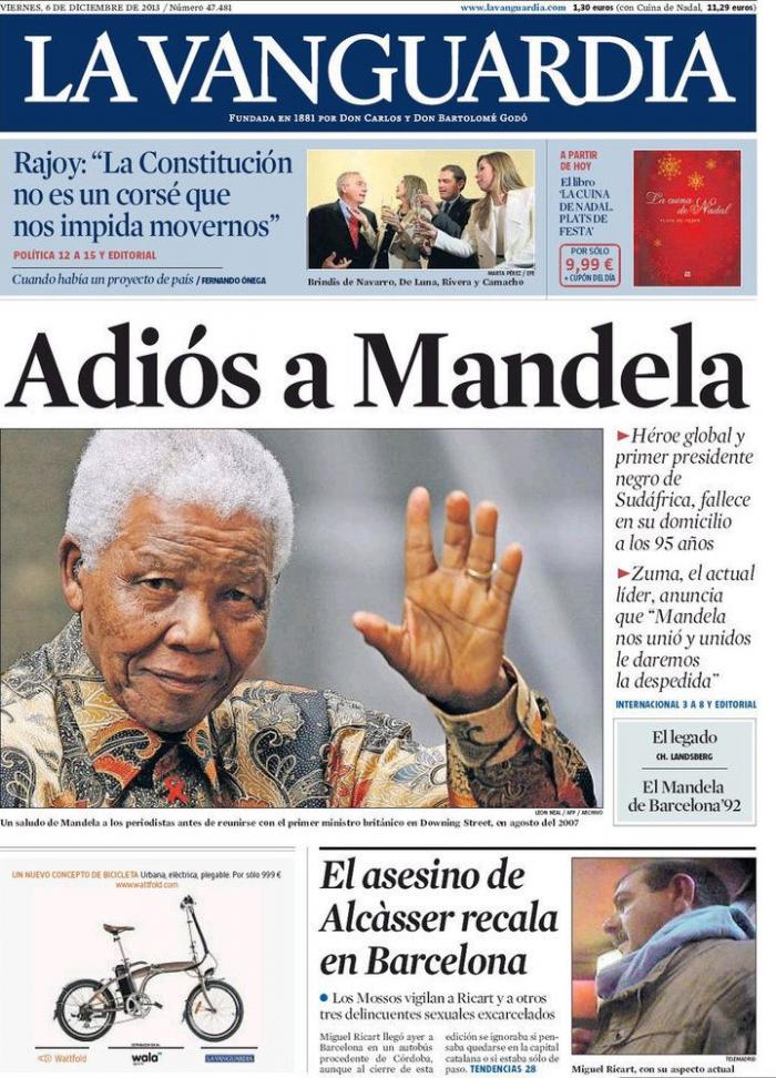 Sudáfrica celebra día de oración en honor de Nelson Mandela