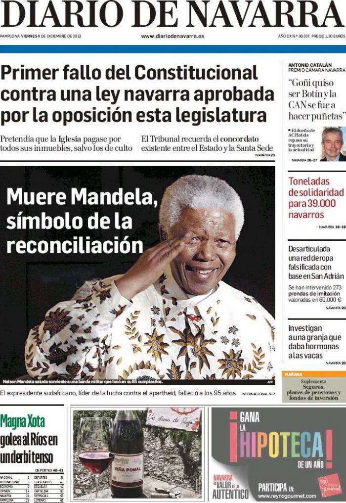 Sudáfrica celebra día de oración en honor de Nelson Mandela