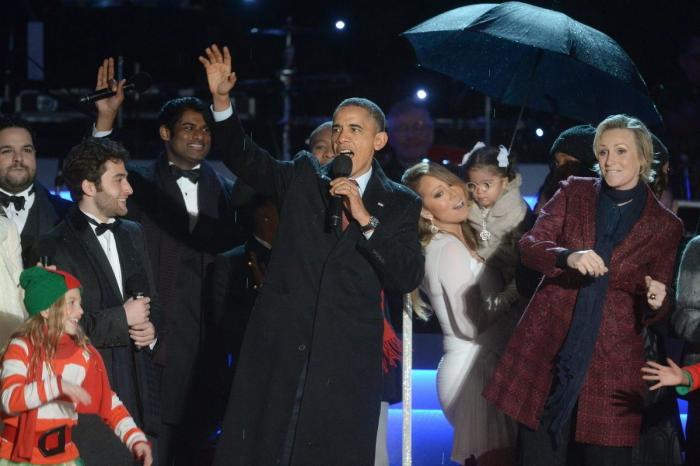 Los Obama encienden el árbol de Navidad de la Casa Blanca (FOTOS, VÍDEO)