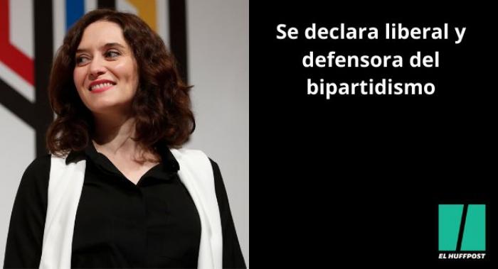 Ayuso: "Desde luego, no soy de izquierdas"