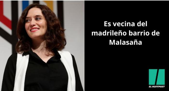 Ayuso: "Desde luego, no soy de izquierdas"