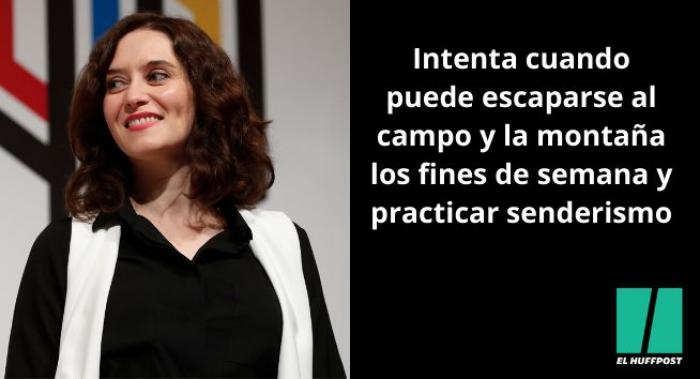 Ayuso: "Desde luego, no soy de izquierdas"