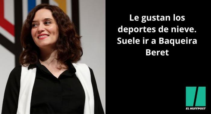 Ayuso: "Desde luego, no soy de izquierdas"