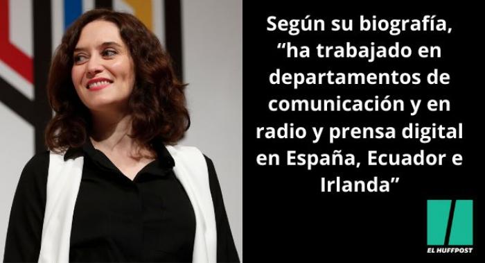 Ayuso: "Desde luego, no soy de izquierdas"