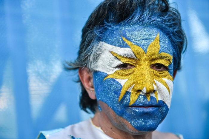37 rostros pintados con los colores del Mundial (FOTOS)