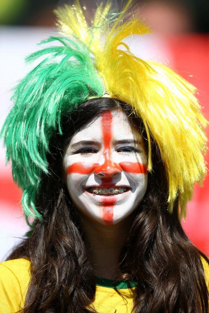 37 rostros pintados con los colores del Mundial (FOTOS)