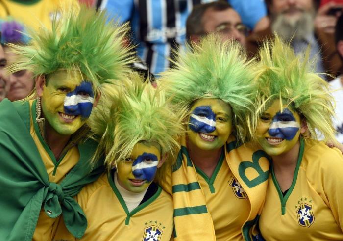 37 rostros pintados con los colores del Mundial (FOTOS)