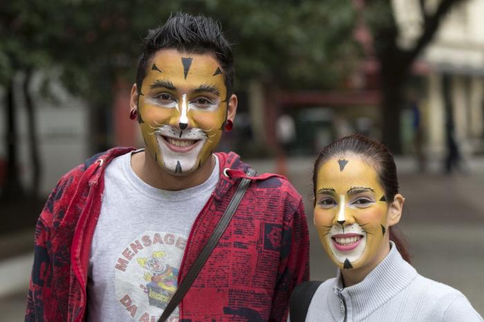 37 rostros pintados con los colores del Mundial (FOTOS)
