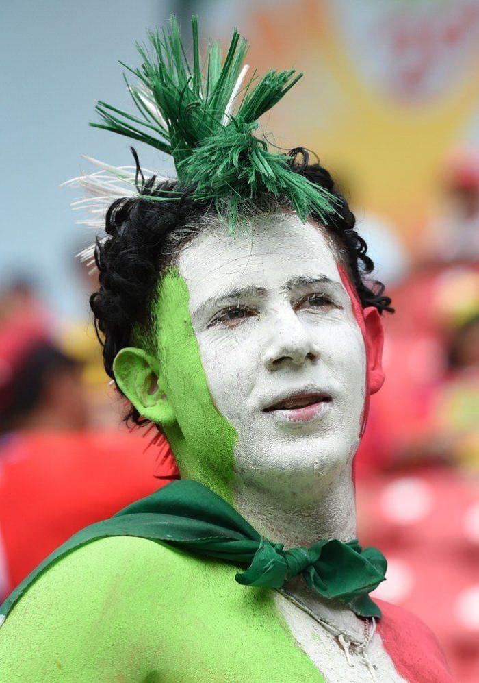 37 rostros pintados con los colores del Mundial (FOTOS)