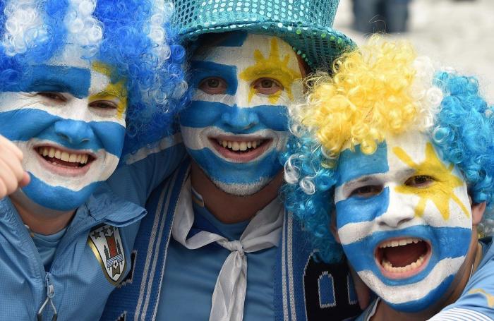 37 rostros pintados con los colores del Mundial (FOTOS)