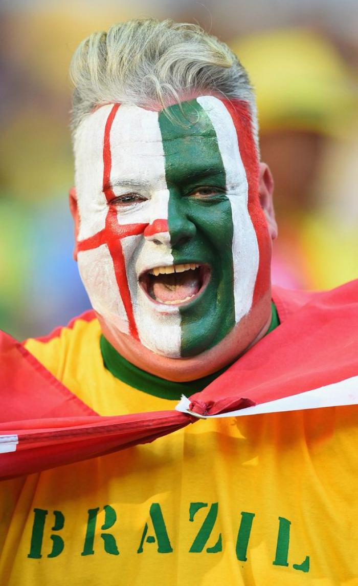 37 rostros pintados con los colores del Mundial (FOTOS)