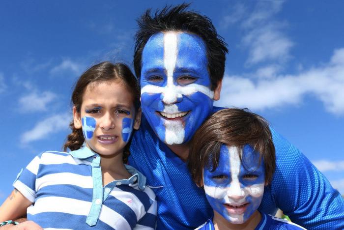 37 rostros pintados con los colores del Mundial (FOTOS)