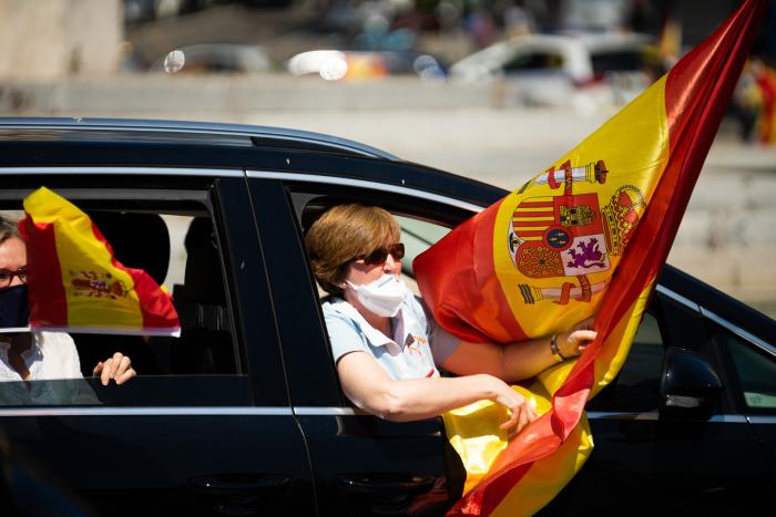 El reproche de Javier Negre a Cristina Seguí por lo que ha hecho en la manifestación de Vox: se ve en la foto